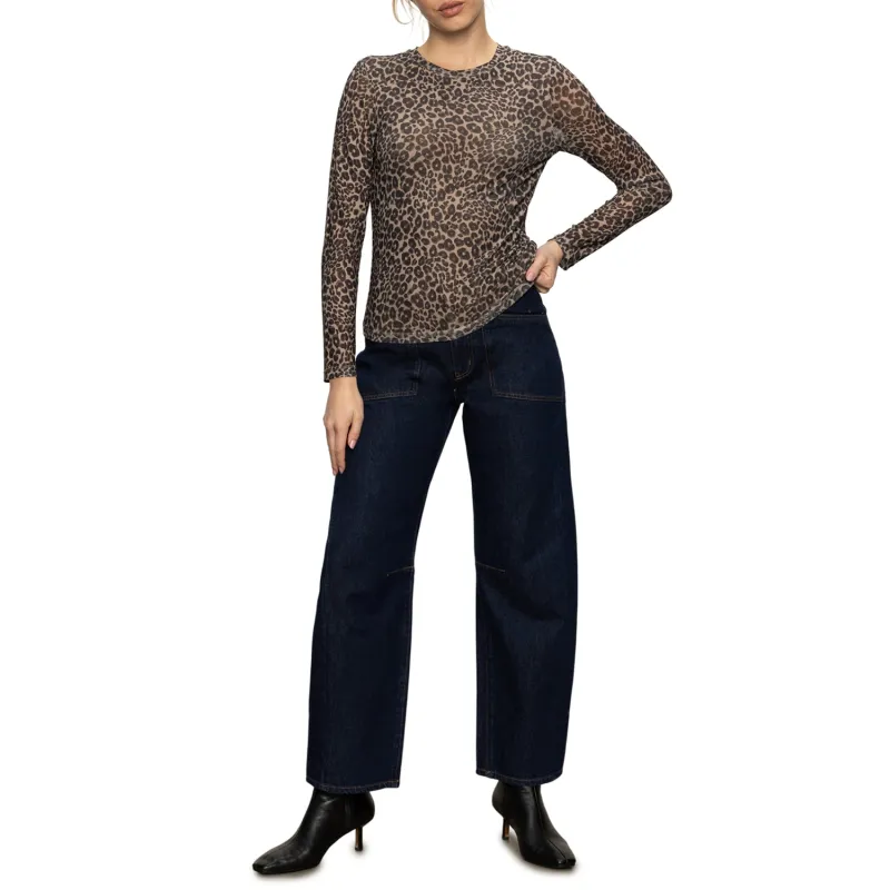 Sanctuary Perfect Mesh LS Tee - French Kitty sold by Boutique with Grace