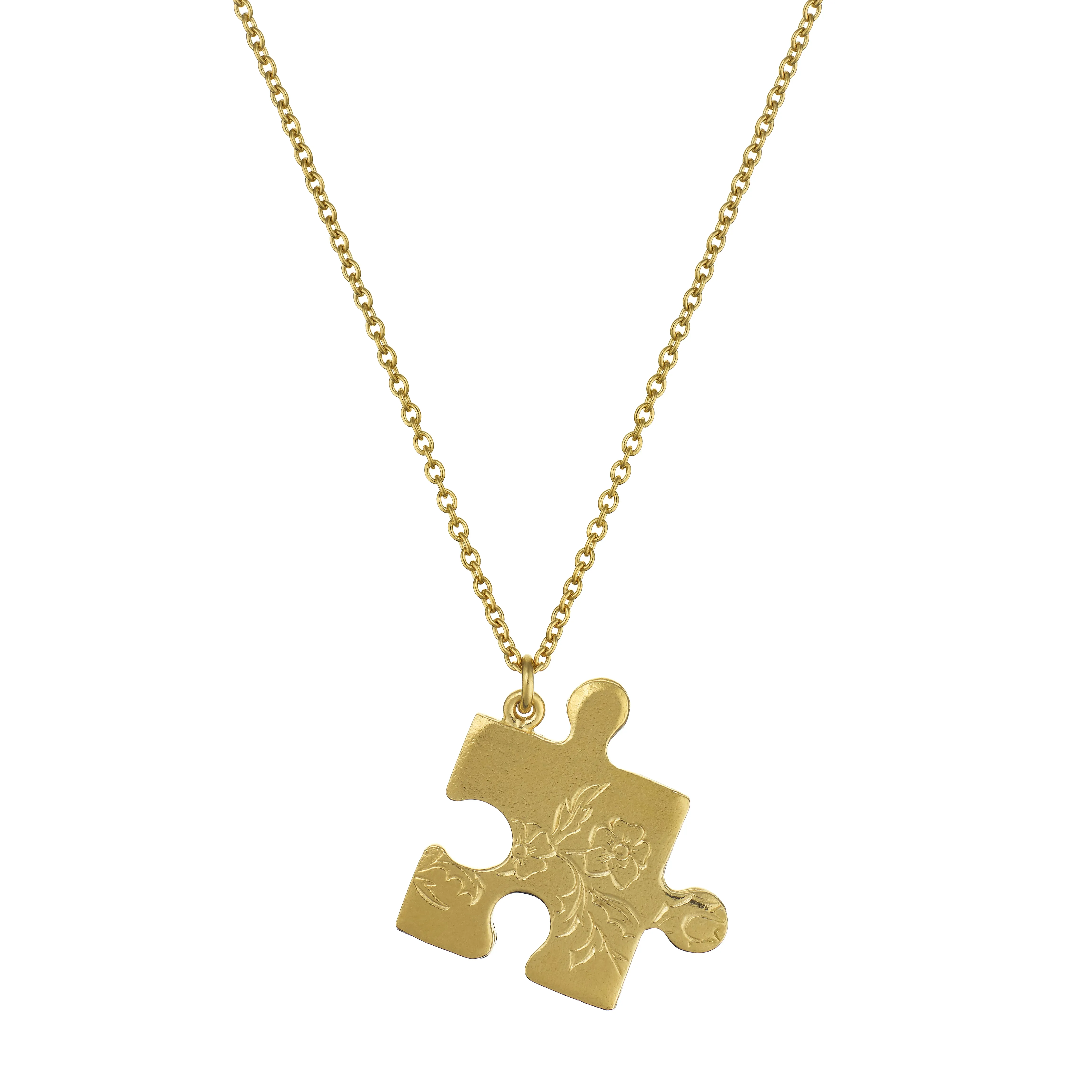 Alex Monroe Gold Floral Puzzle Piece Necklace sold by Boutique with Grace product image thumbnail 2