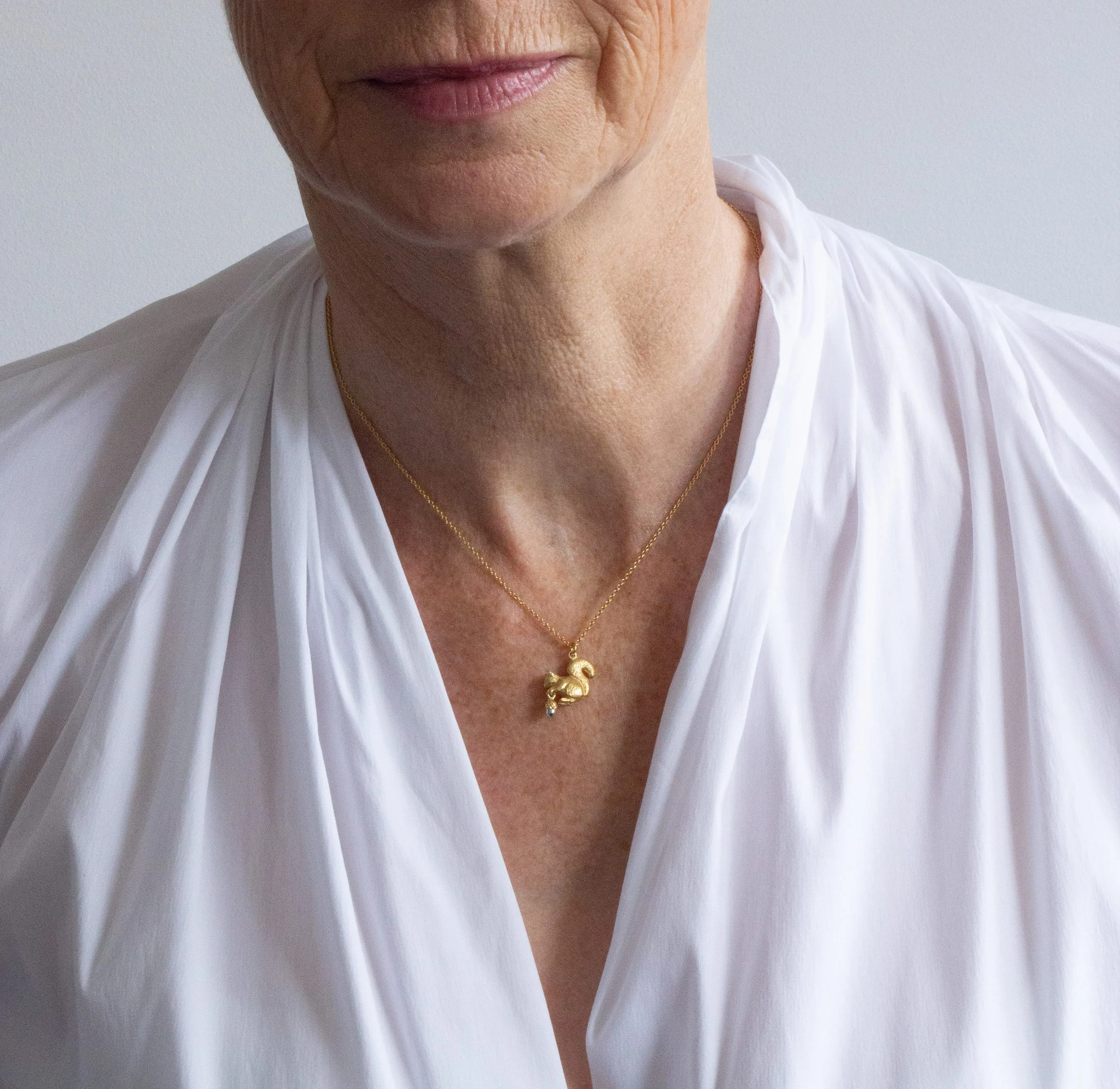 Alex Monroe Squirrel & Acorn Necklace sold by Boutique with Grace product image thumbnail 3