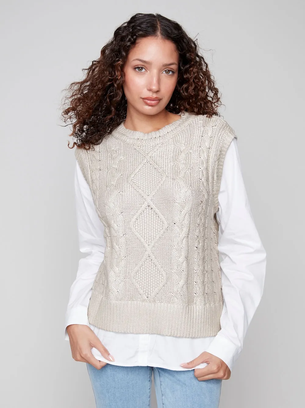 Charlie B Fooler Vest - Gold sold by Boutique with Grace product image thumbnail 3