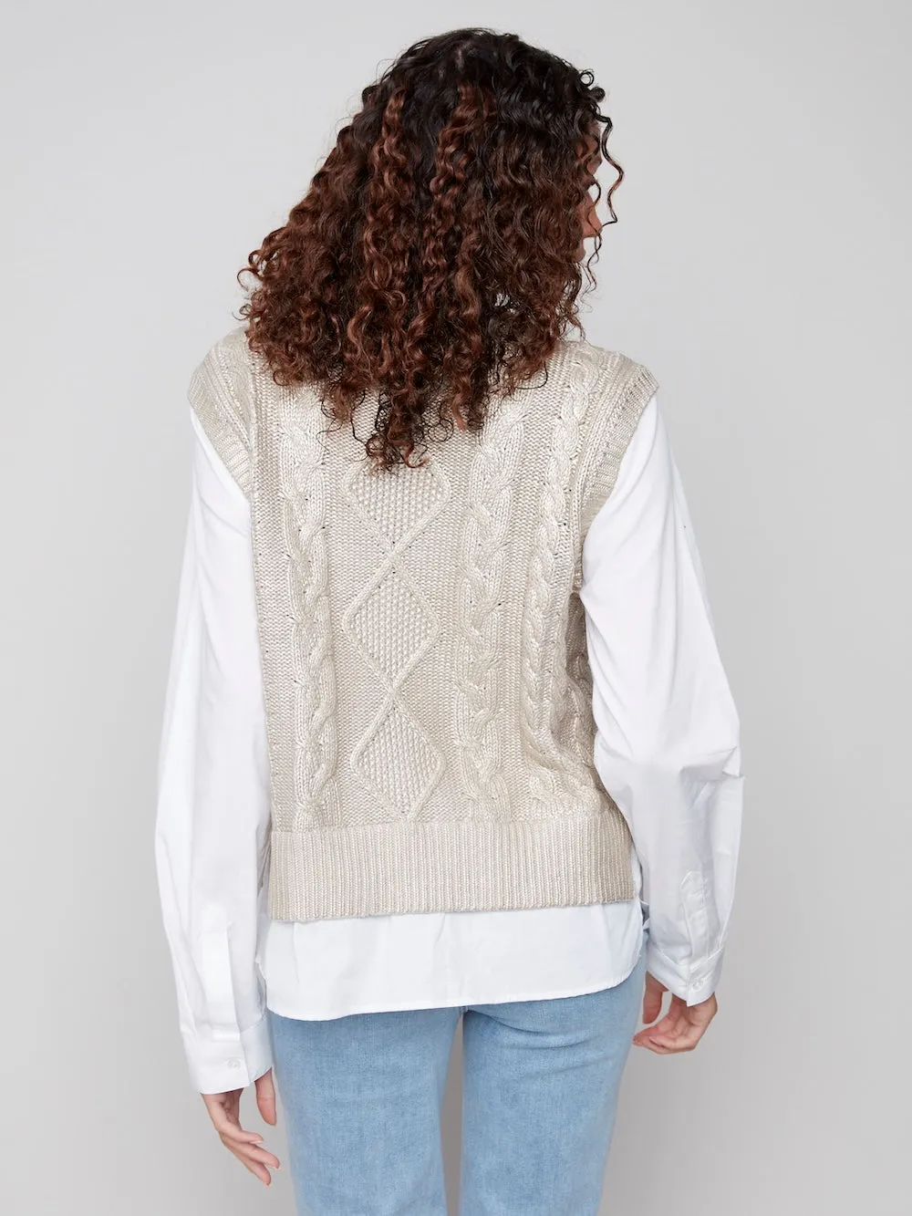 Charlie B Fooler Vest - Gold sold by Boutique with Grace product image thumbnail 4