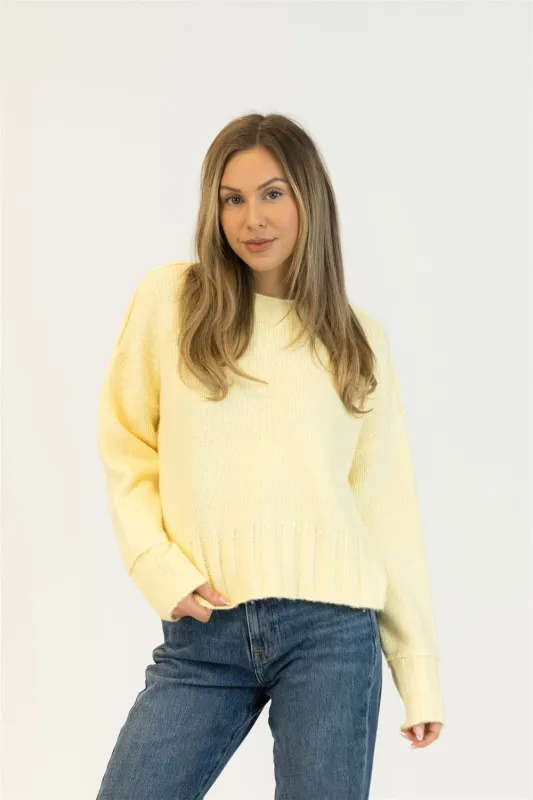 Lyla & Luxe Timmy Pullover - Lemon Drop sold by Boutique with Grace
