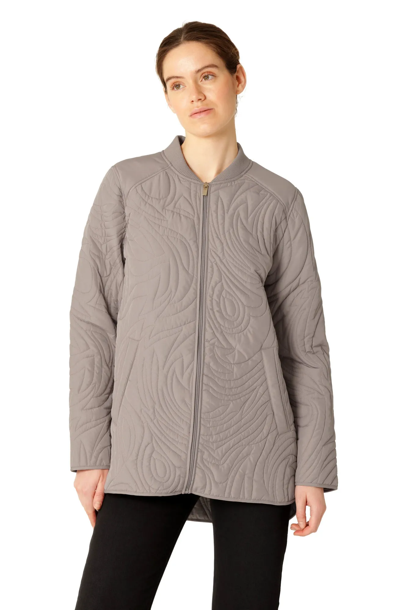 Ilse Jacobsen Short Quilt Jacket - Atmosphere sold by Boutique with Grace product image thumbnail 2