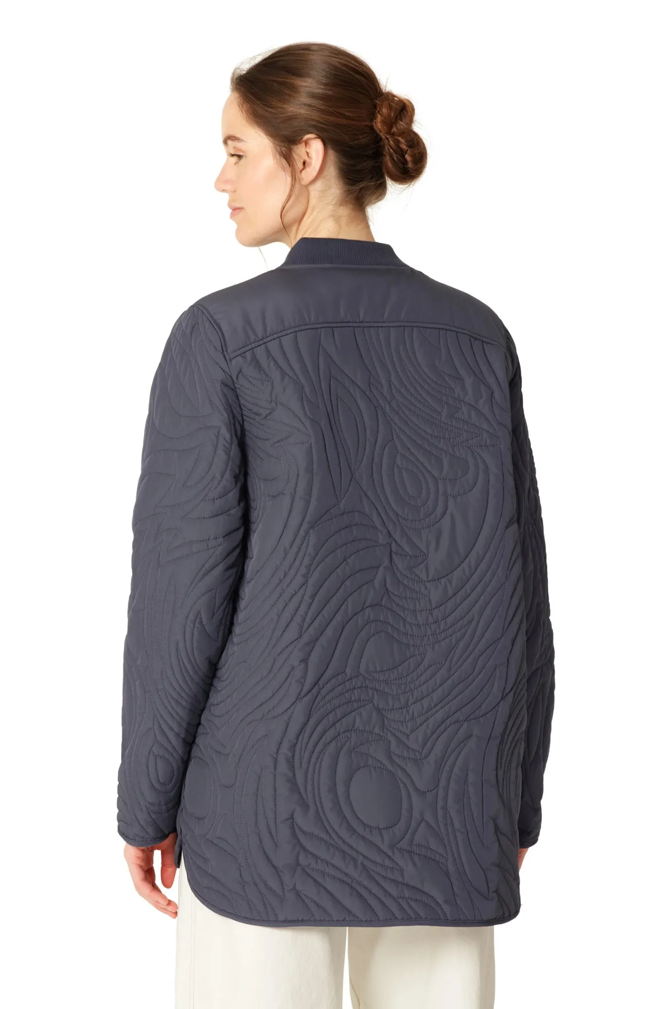 Ilse Jacobsen Short Quilt Jacket - Ombre Blue sold by Boutique with Grace product image thumbnail 3