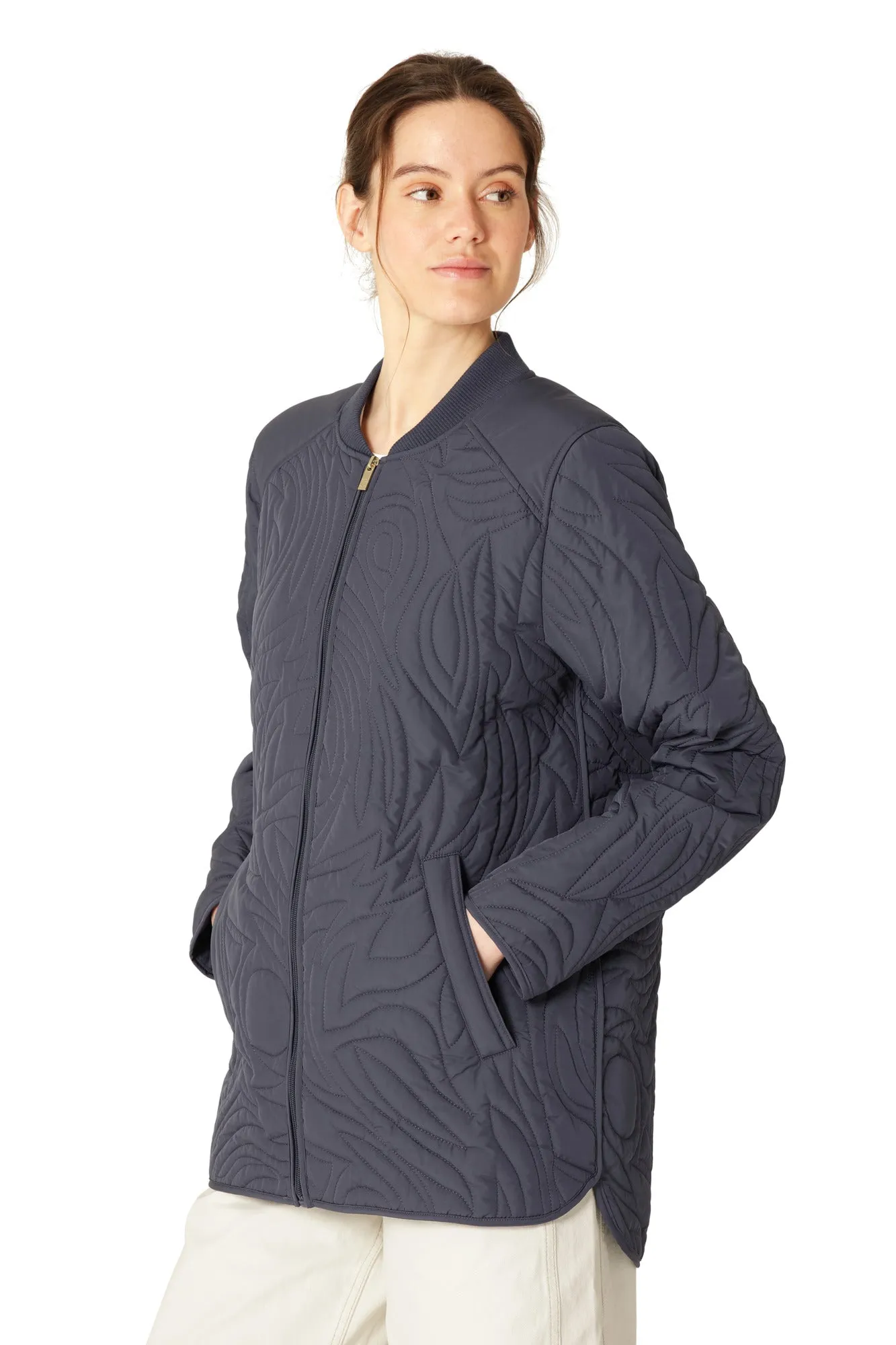 Ilse Jacobsen Short Quilt Jacket - Ombre Blue sold by Boutique with Grace product image thumbnail 2