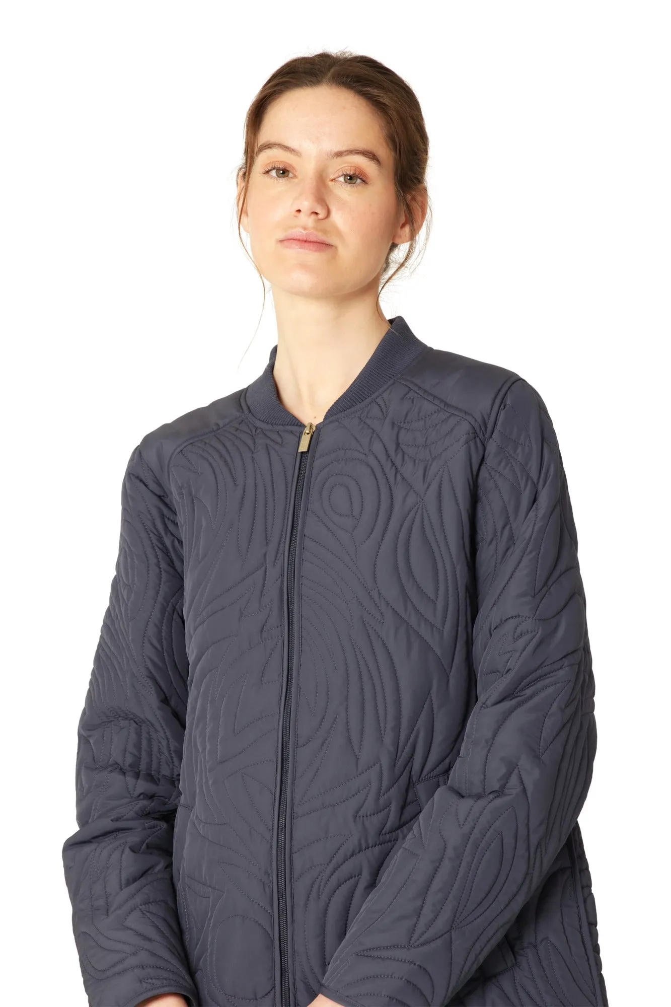 Ilse Jacobsen Short Quilt Jacket - Ombre Blue sold by Boutique with Grace product image thumbnail 4