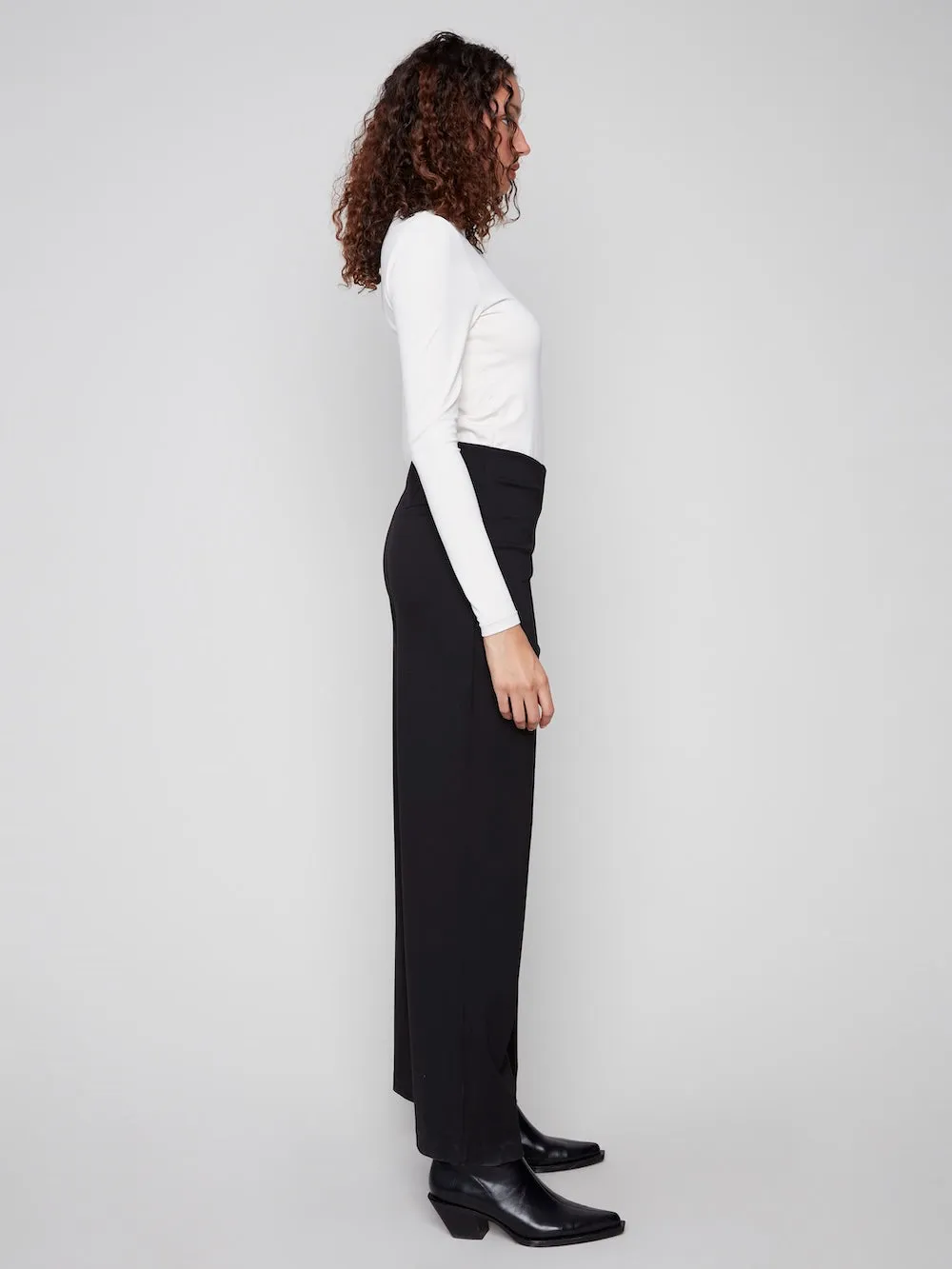 Charlie B Pull-On Wide Leg Pants - Black sold by Boutique with Grace product image thumbnail 5