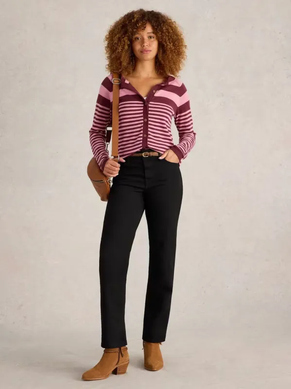 White Stuff Taylor Straight Jean - Black Denim sold by Boutique with Grace