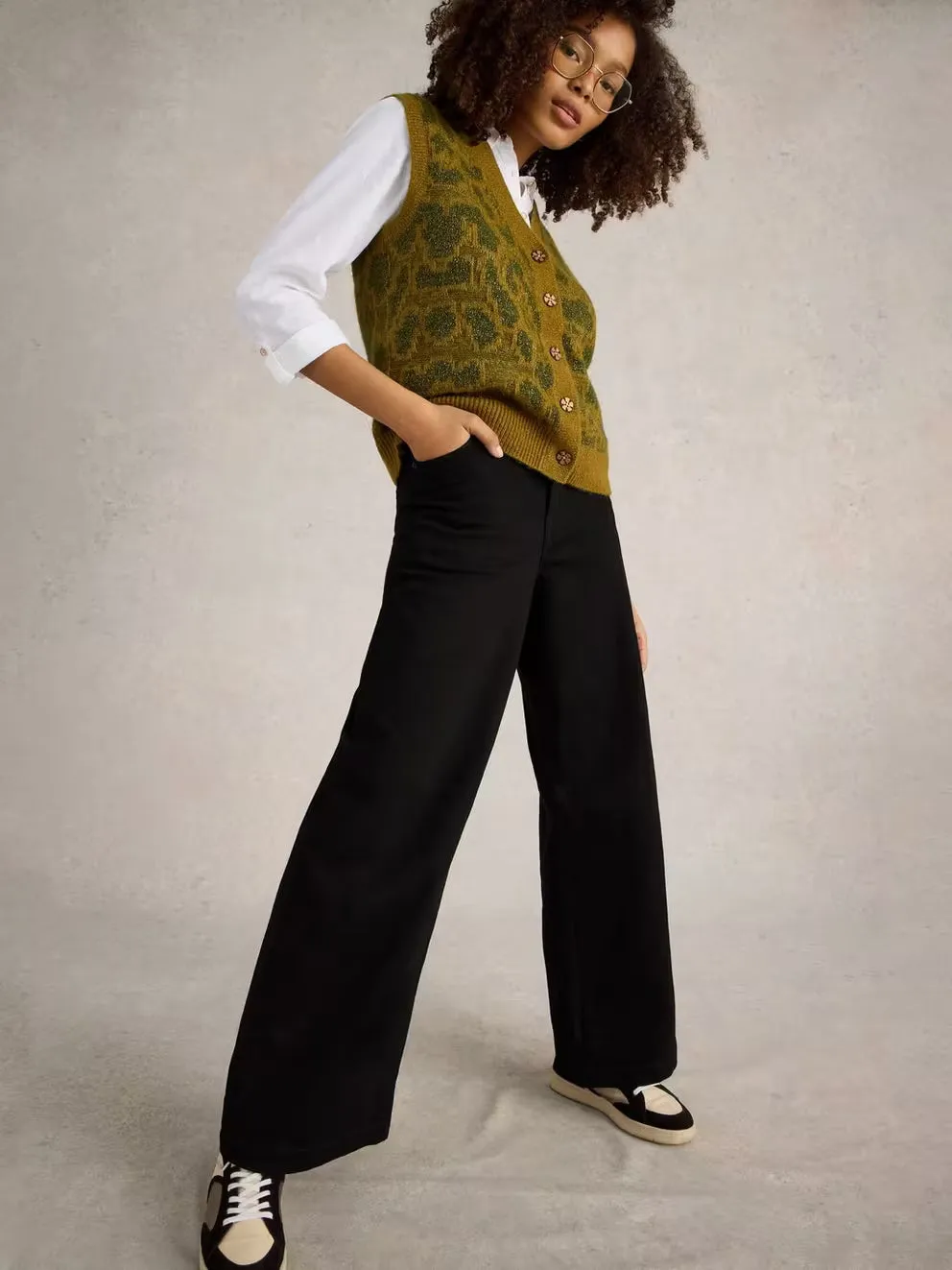 White Stuff Ayla Wide Leg Jean - Black Denim sold by Boutique with Grace product image thumbnail 2