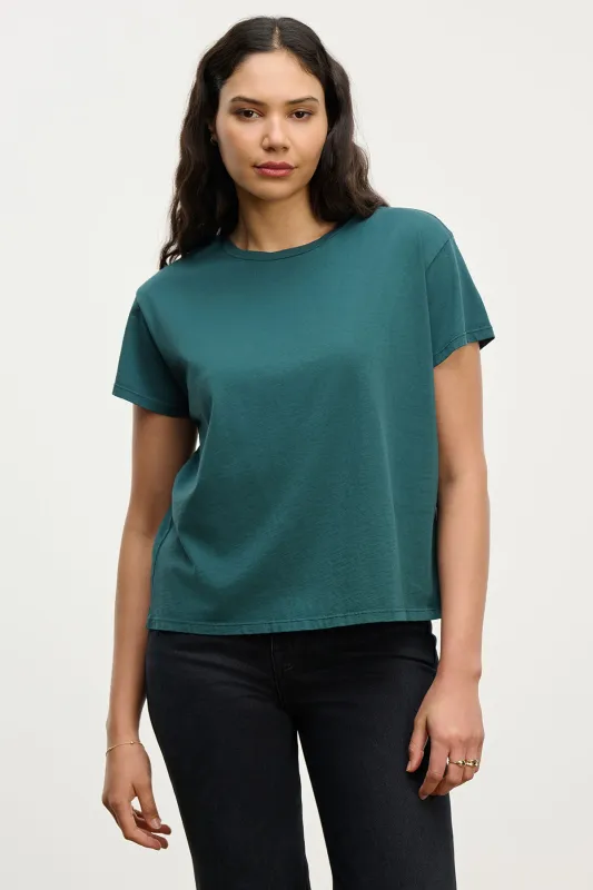 Velvet Topanga Organic Jersey Top - Mallard sold by Boutique with Grace