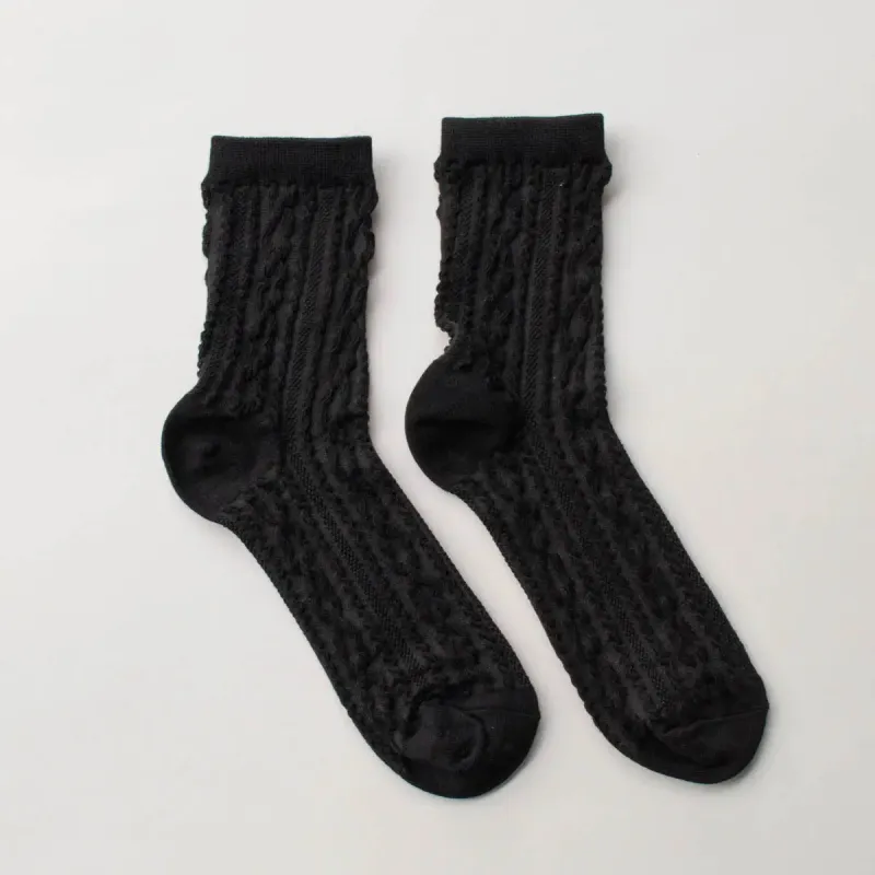 Tiepology Noble Twist Socks - Black sold by Boutique with Grace