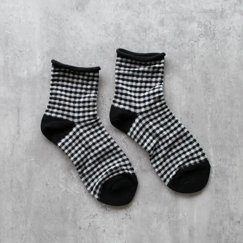 Tiepology Picnic Crew Socks - Black made by Tiepology