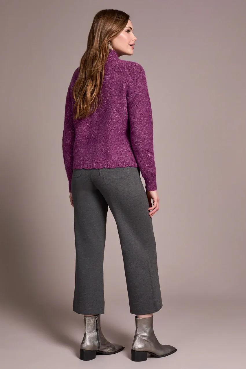Tribal Evelyn Puff Sleeve Mock Neck - Dahlia sold by Boutique with Grace product image thumbnail 3
