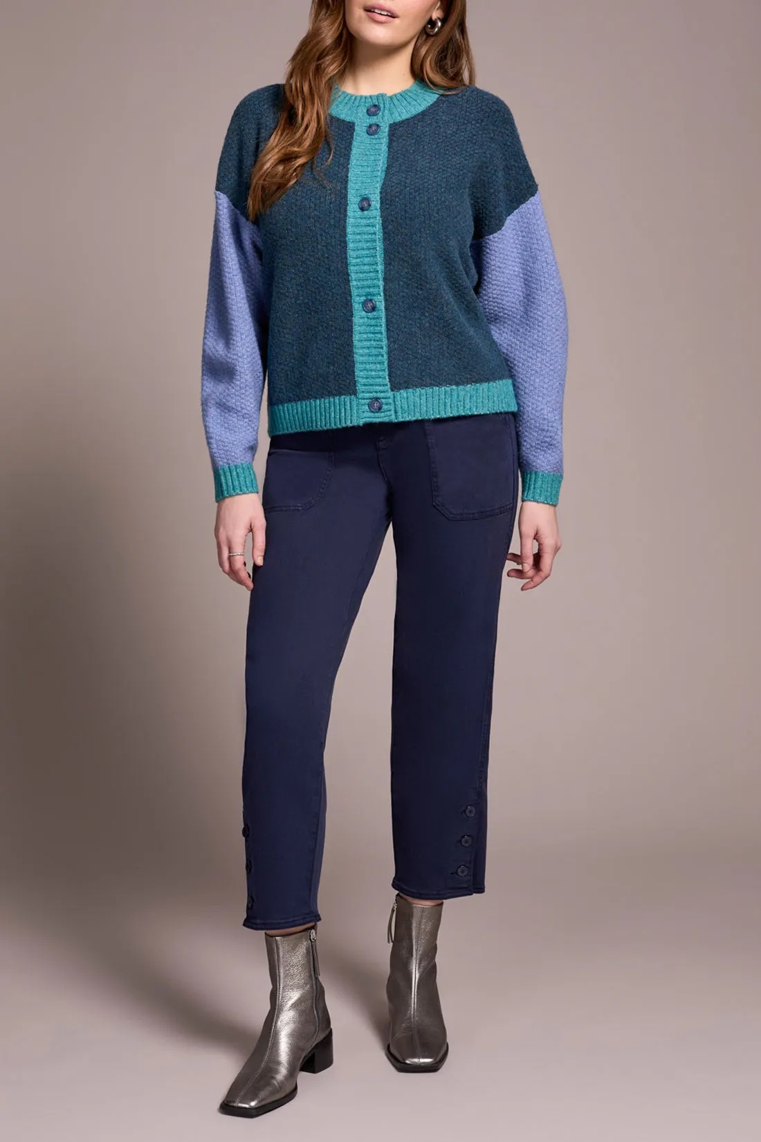 Tribal Colourblock Cardi - Opal Green sold by Boutique with Grace product image thumbnail 2