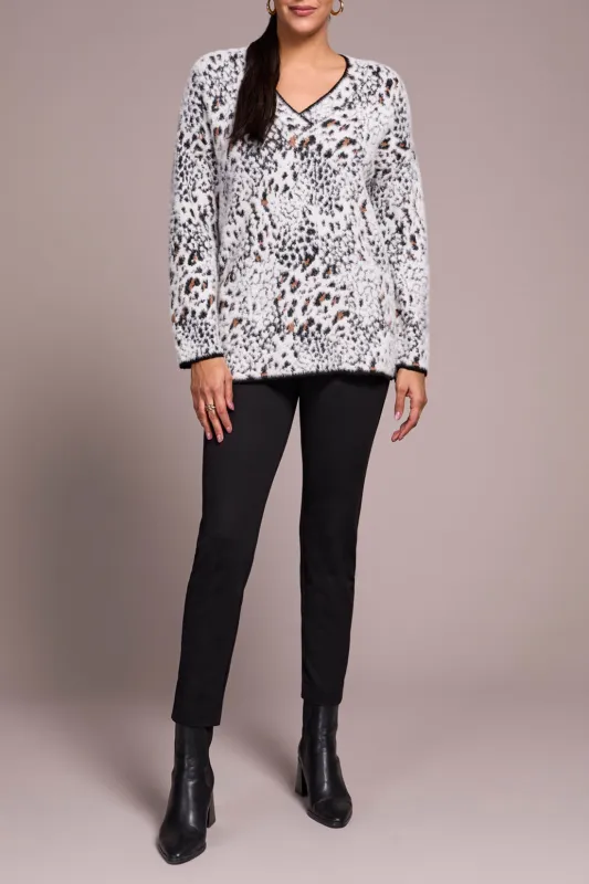 Tribal Charlotte V-Neck Sweater - Moonstone sold by Boutique with Grace