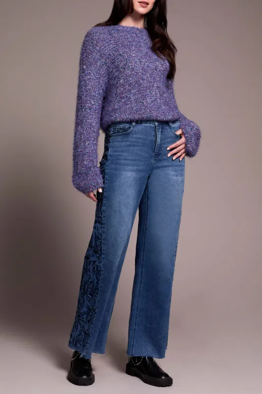 Tribal Brooke Embroidered Jeans - Blue Dusk sold by Boutique with Grace