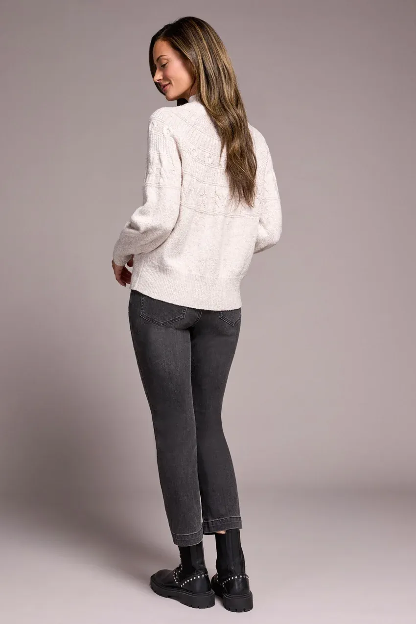 Tribal Helena Mock Neck Sweater - Moonstone sold by Boutique with Grace product image thumbnail 4