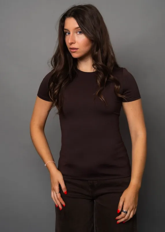 RD Second Skin Roxi Tee 23 - Chocolate sold by Boutique with Grace