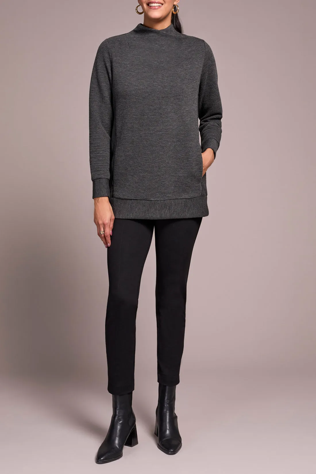 Tribal Jenna Tunic - Charcoal sold by Boutique with Grace