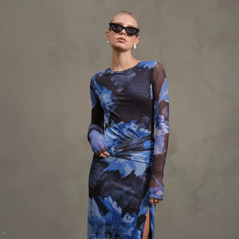 Raisonnel Night Out Mesh Dress - Moon Night sold by Boutique with Grace