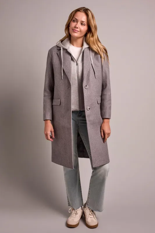 Tribal Tate Trench Coat - Grey sold by Boutique with Grace