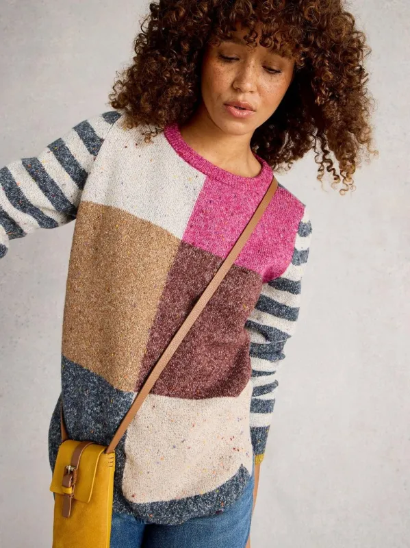 White Stuff Talia Jumper - Pink Multi sold by Boutique with Grace