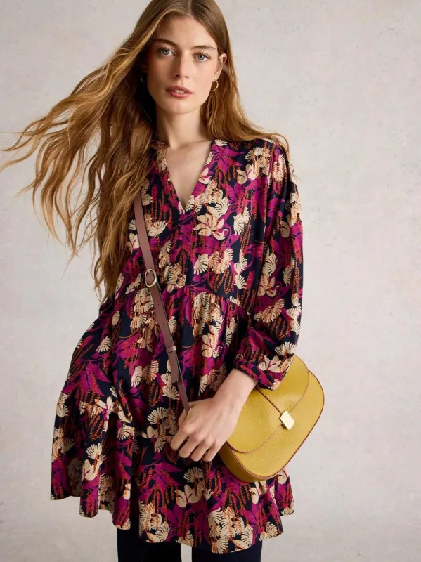 White Stuff Marta Tunic - Navy Print sold by Boutique with Grace