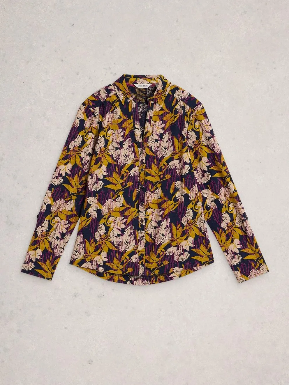 White Stuff Annie Jersey Shirt - Navy Multi sold by Boutique with Grace product image thumbnail 4