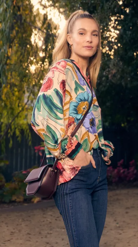 FDJ Olivia Side Pintuck Straight Leg - Dark Wash sold by Boutique with Grace