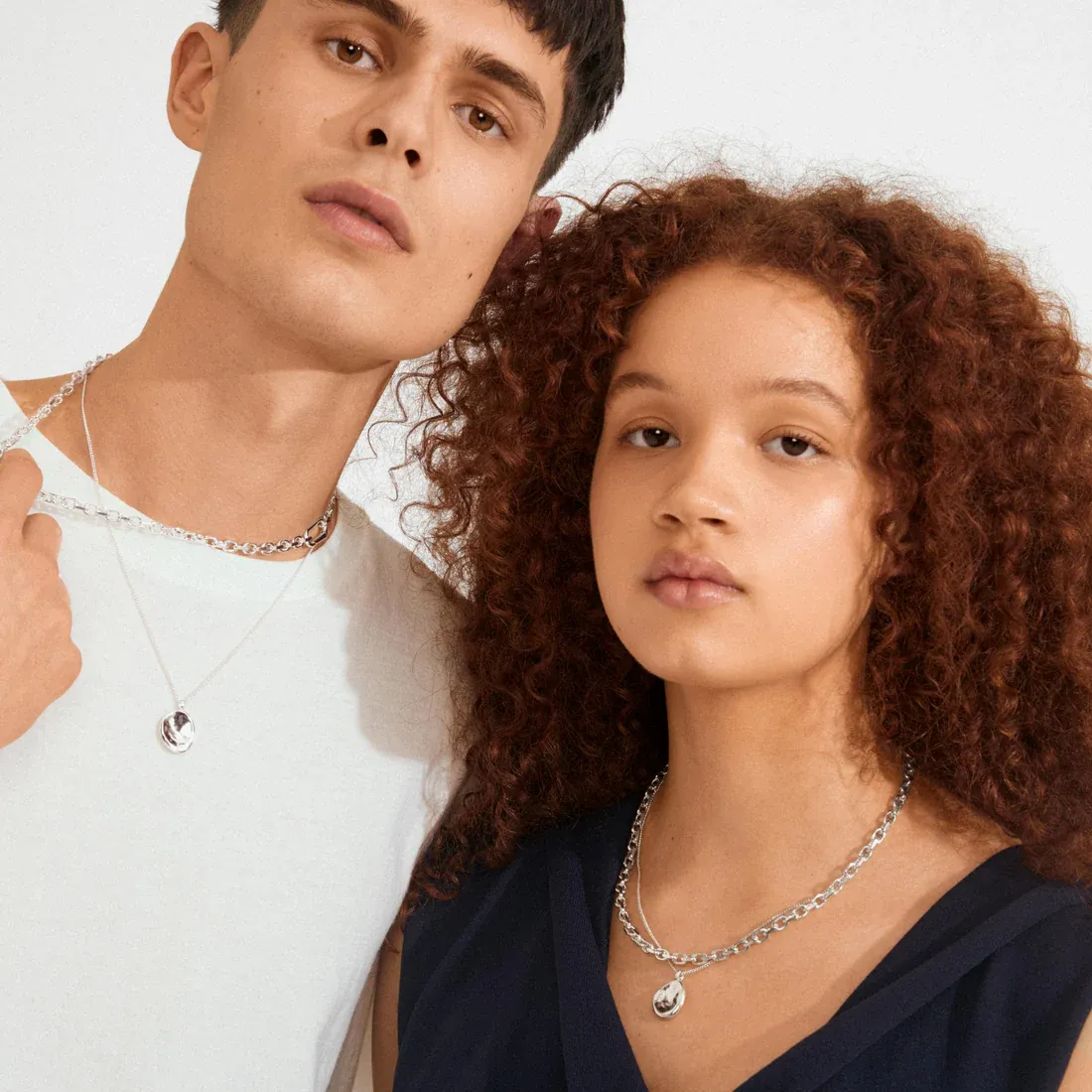 Pilgrim Sparkle 2 in 1 Necklace Set - Silver sold by Boutique with Grace