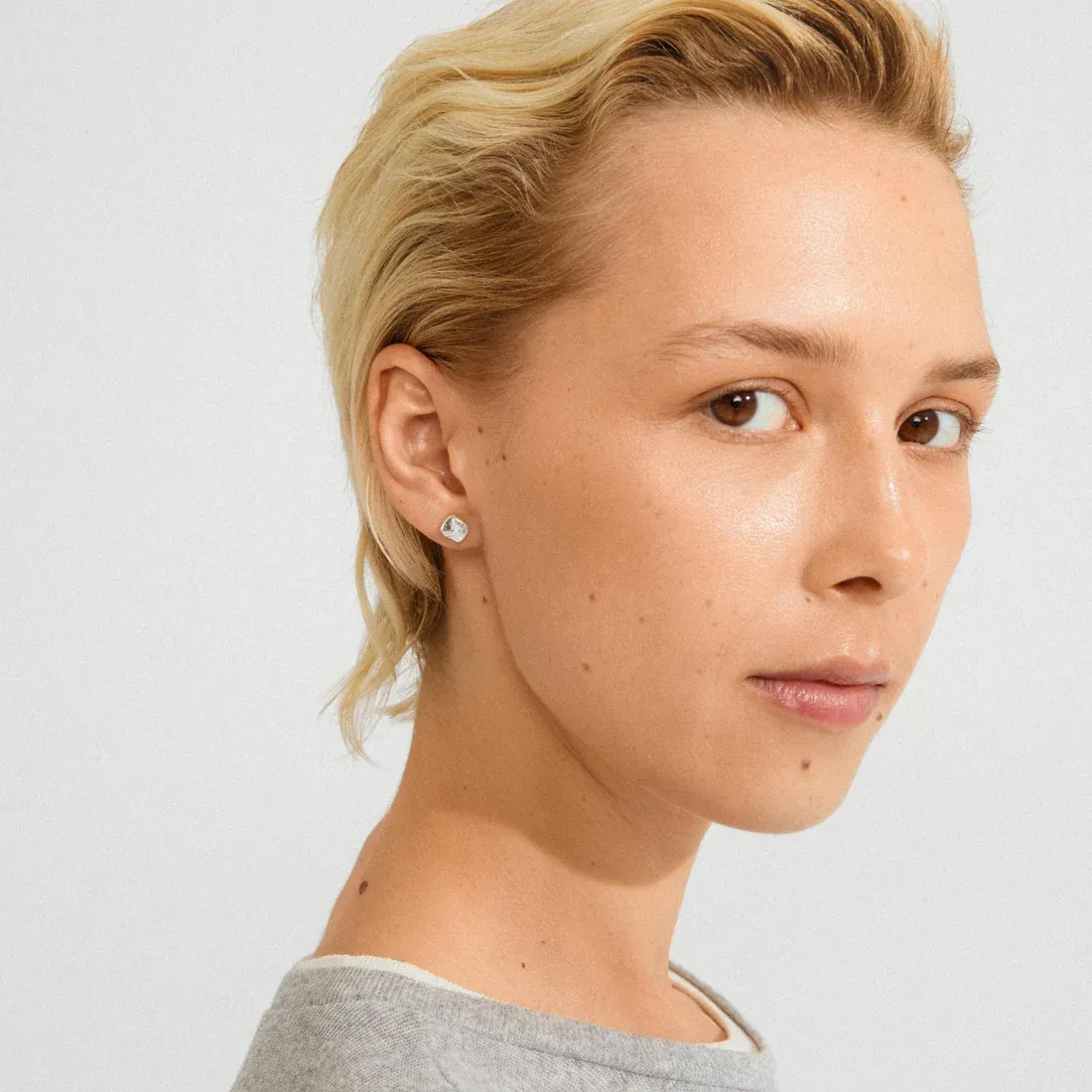 Pilgrim Sense Stud Earrings - Silver sold by Boutique with Grace