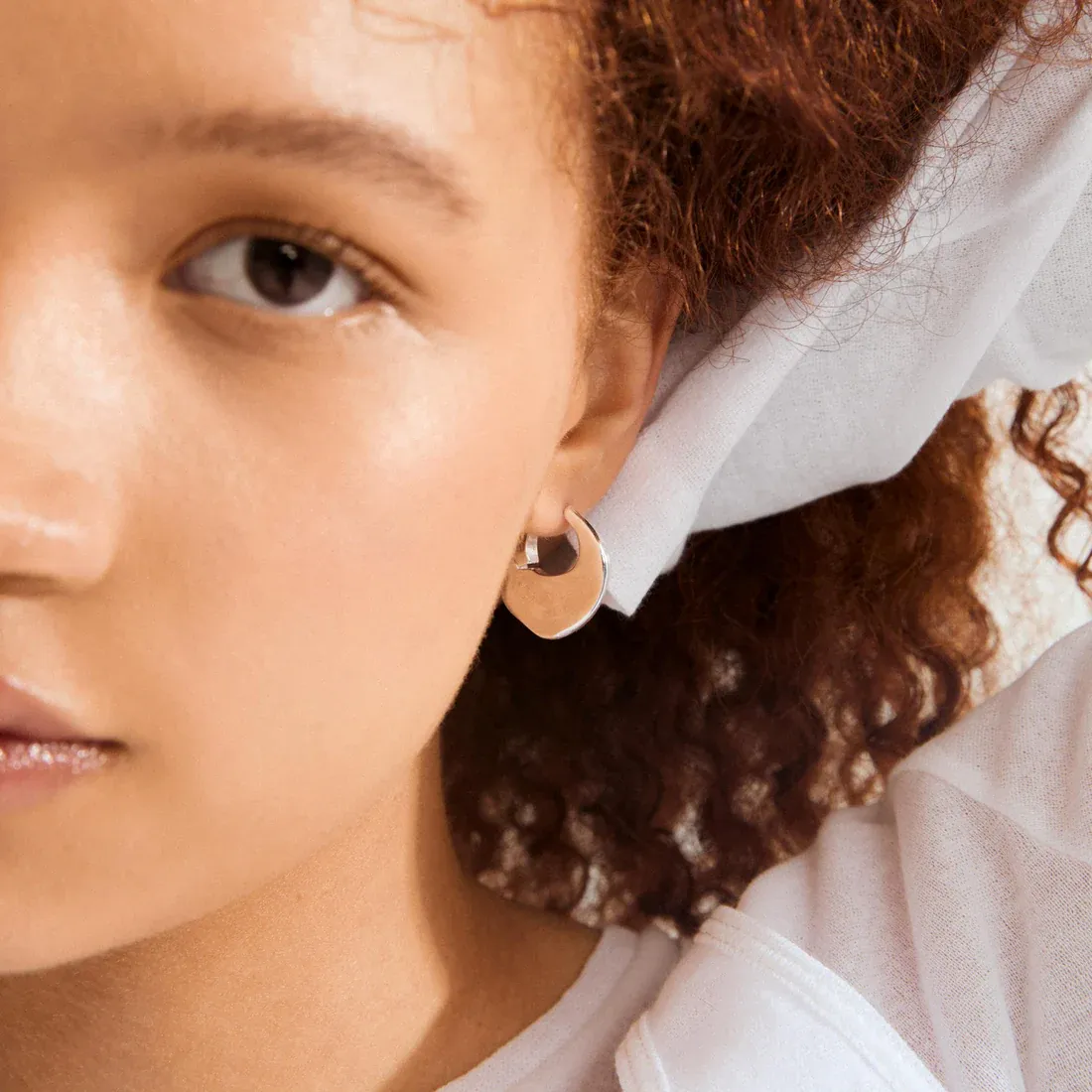 Pilgrim Sense Hoops - Silver sold by Boutique with Grace product image thumbnail 2