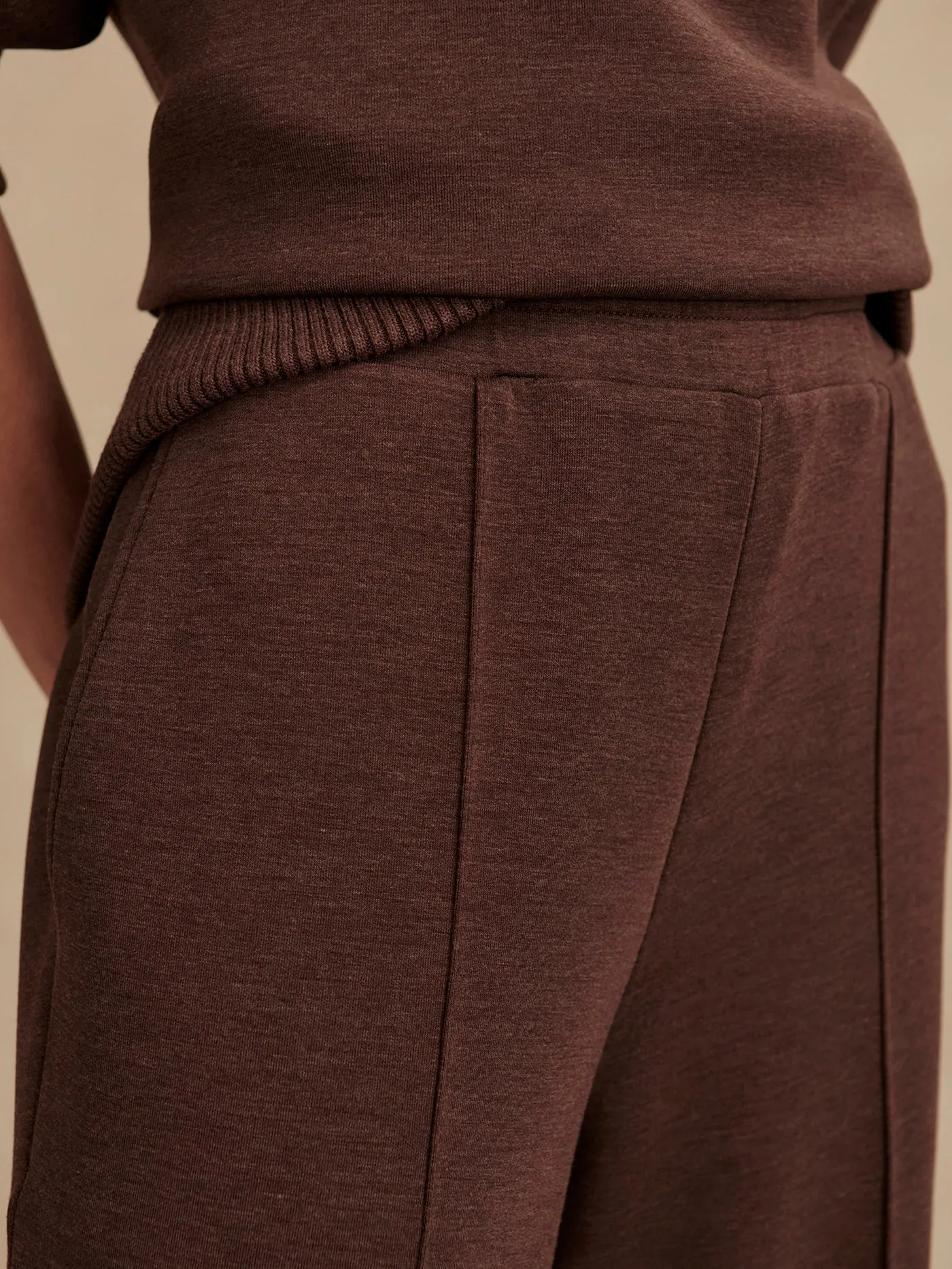 Varley Wide Leg Pant 30 - Coffee Bean Marl sold by Boutique with Grace product image thumbnail 4