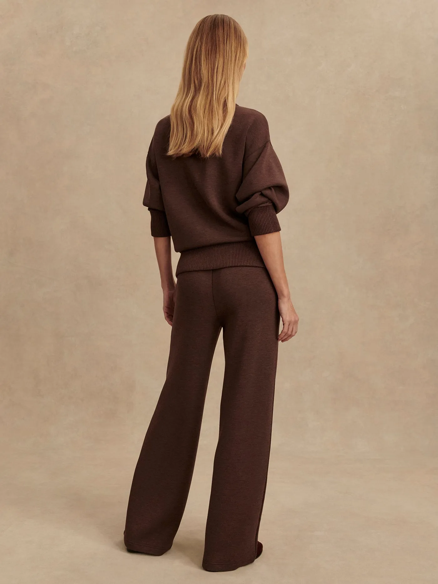 Varley Wide Leg Pant 30 - Coffee Bean Marl sold by Boutique with Grace product image thumbnail 2