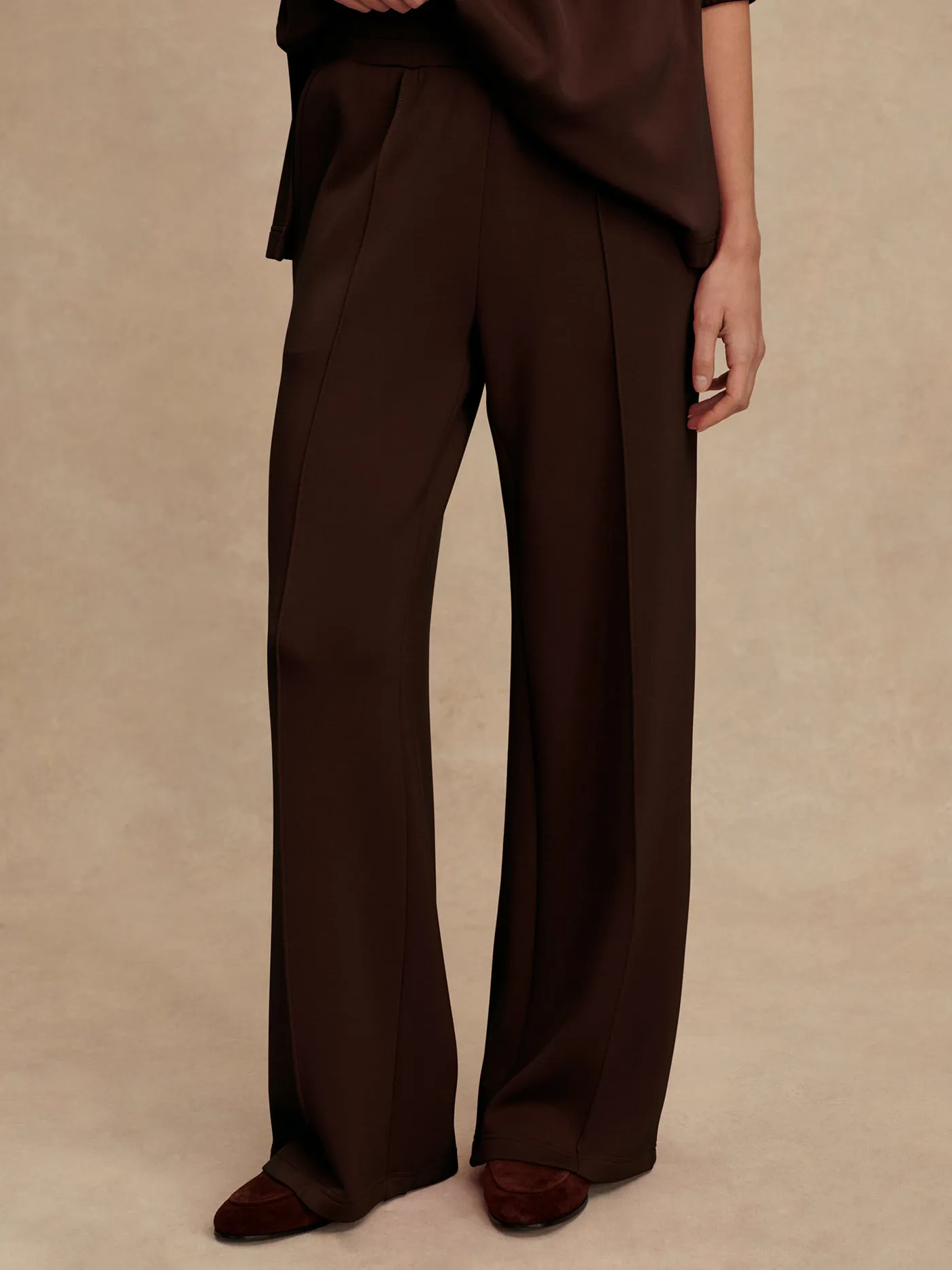 Varley Wide Leg Pant 30 - Coffee Bean sold by Boutique with Grace