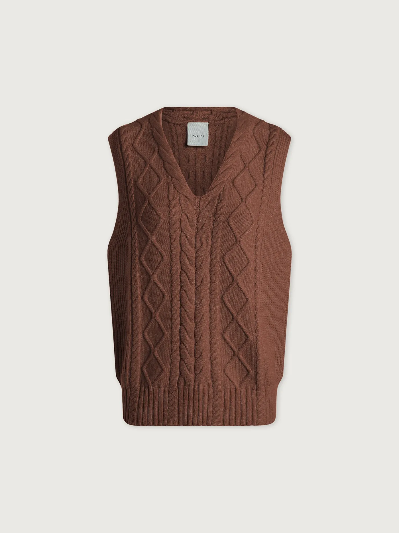 Varley Kay Knit Vest - Deep Taupe sold by Boutique with Grace product image thumbnail 5