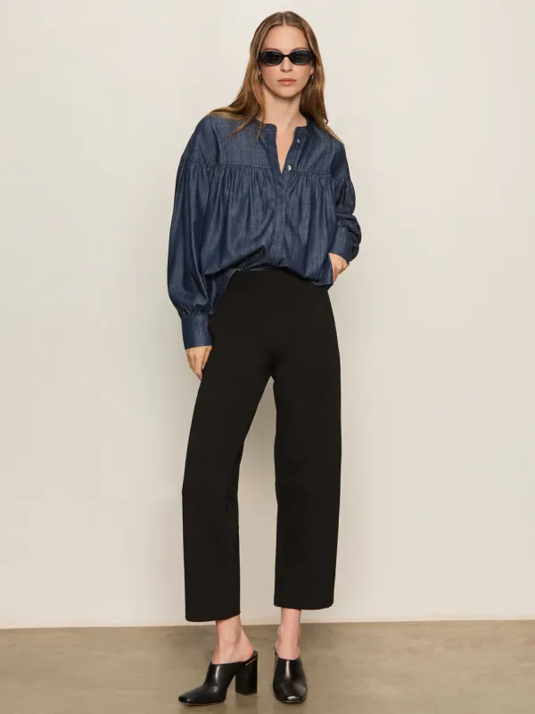 Sanctuary Pull On Ponte Barrel Trouser - Black sold by Boutique with Grace