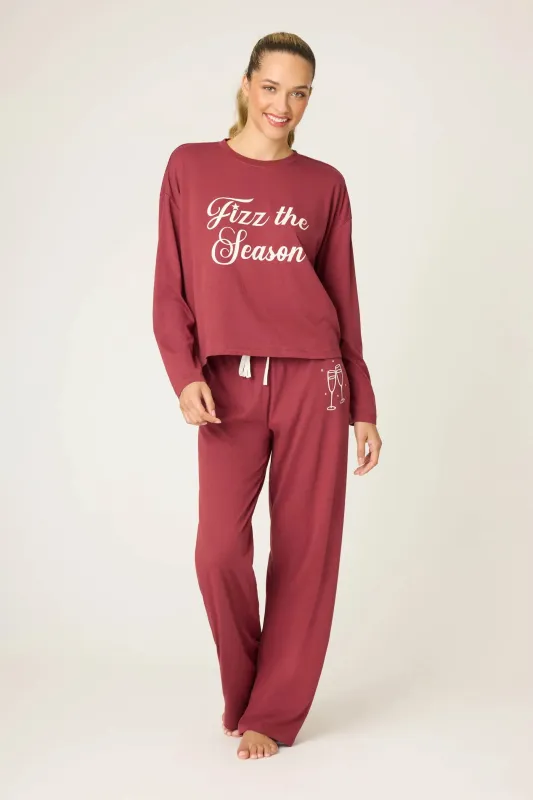 PJ Salvage Holiday Softee Set - Port sold by Boutique with Grace