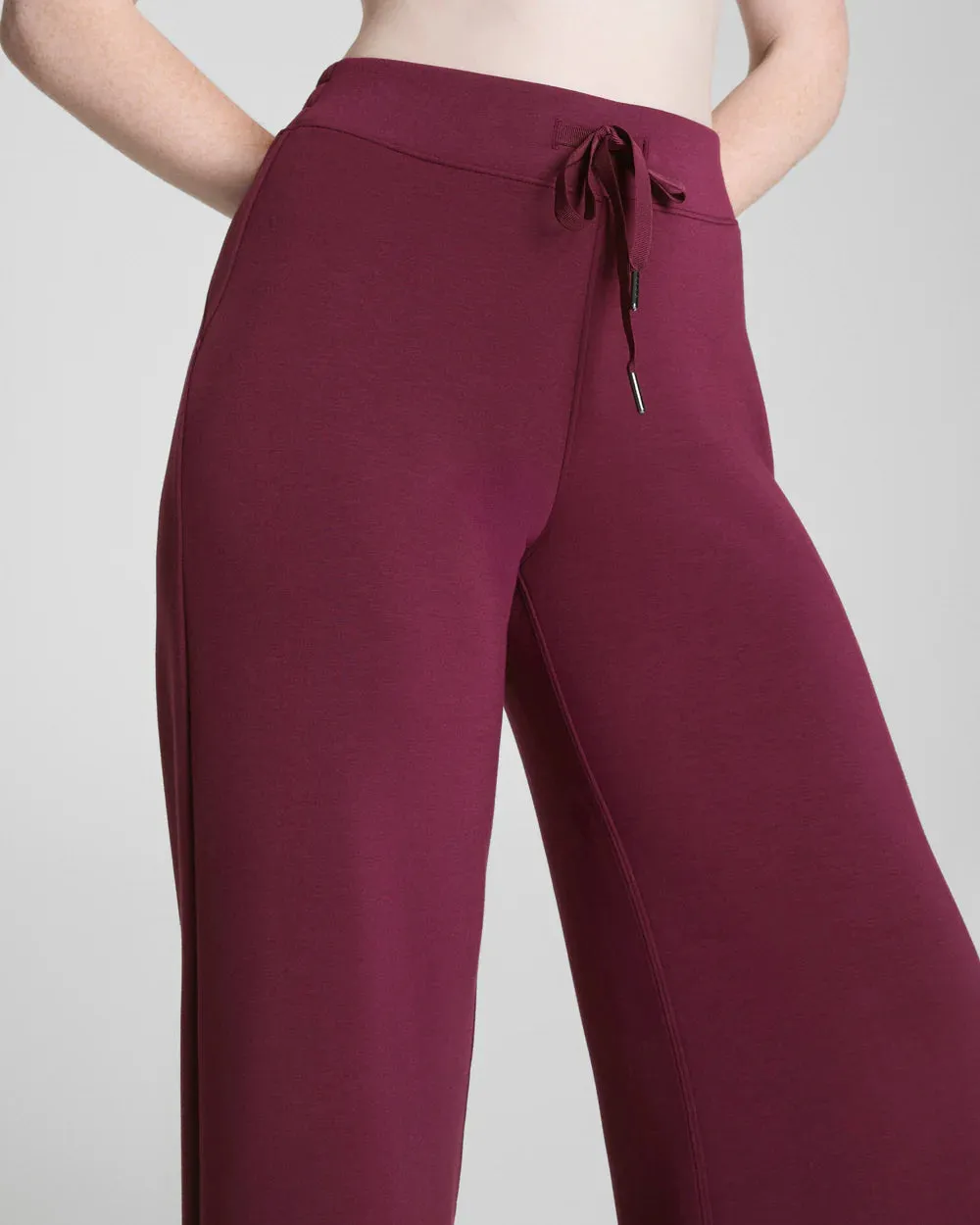 Spanx AirEssentials Wide Leg Pant - Plum Berry sold by Boutique with Grace product image thumbnail 3