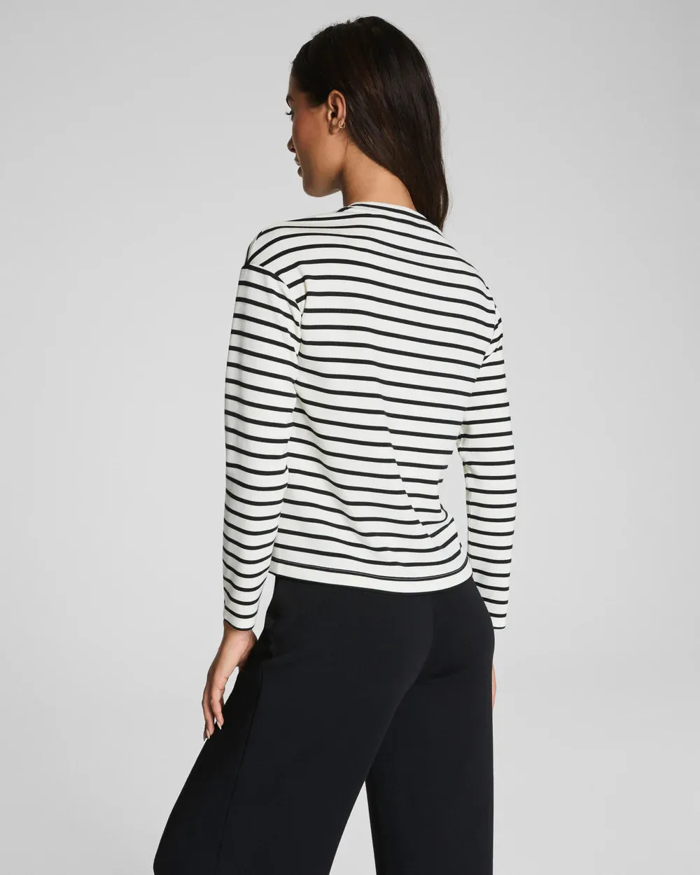 Spanx AirEssentials LS Side Slit Top - Pier Stripe sold by Boutique with Grace product image thumbnail 4