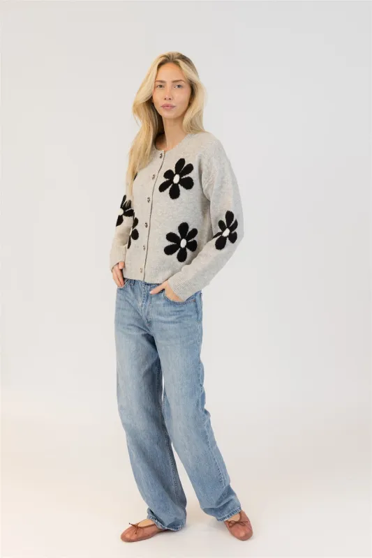 Lyla & Luxe Jorgie Eco Cardi - Light Grey sold by Boutique with Grace