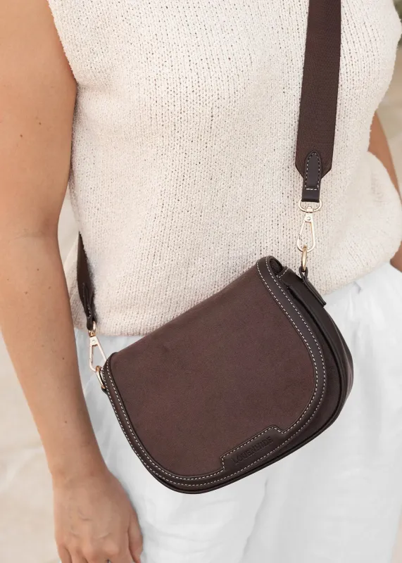 Louenhide Jade Crossbody Bag - Chocolate sold by Boutique with Grace