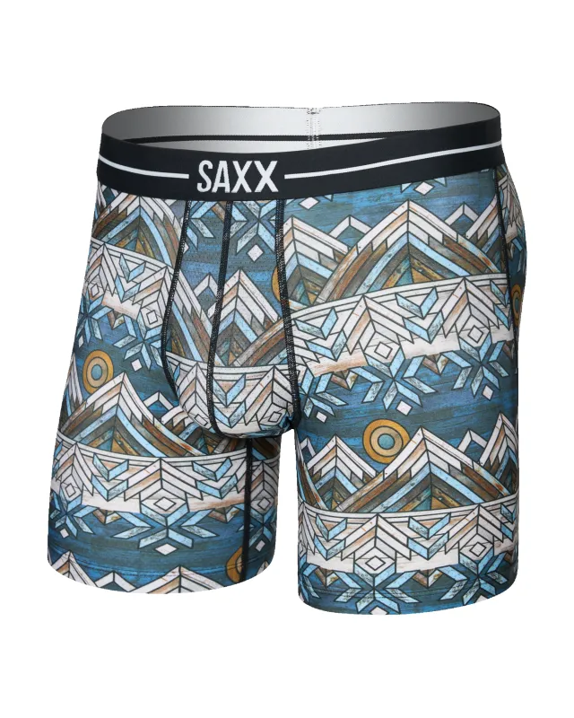 Saxx Volt Breathable Mesh Boxer - Timberline/Multi sold by Boutique with Grace