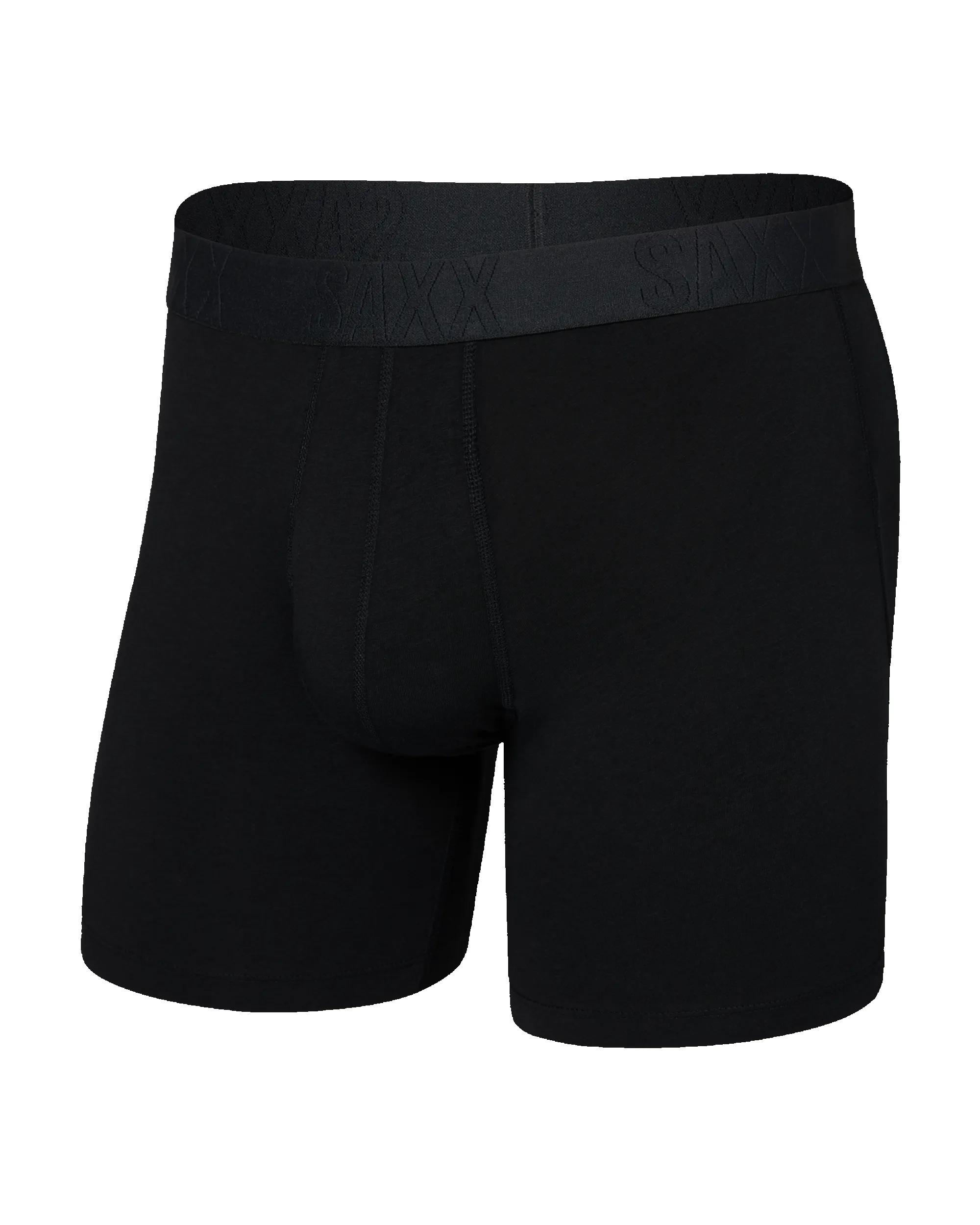 Saxx Droptemp Cooling Cotton Boxer Fly - Black sold by Boutique with Grace