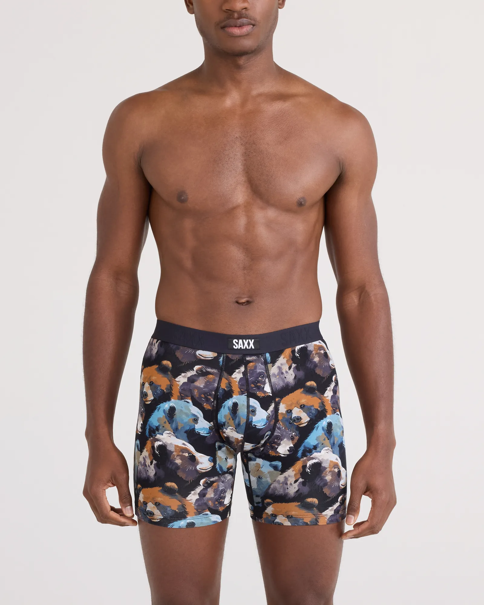 Saxx Vibe Xtra Boxer Brief Fly - Beartastic Black sold by Boutique with Grace product image thumbnail 2