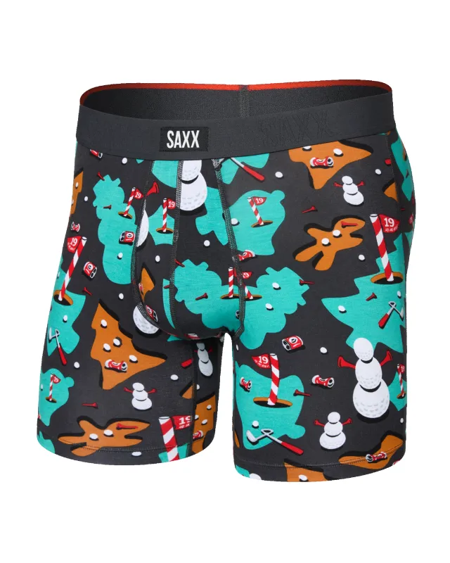 Saxx Vibe Xtra Boxer Brief Fly - 19th Hole-idays Black sold by Boutique with Grace