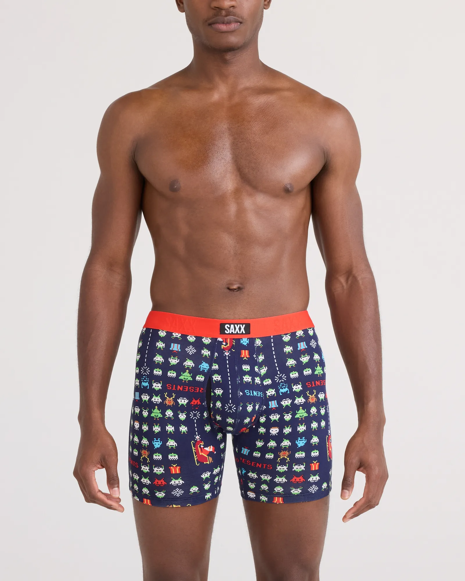Saxx Vibe Xtra Boxer Brief Fly - Sleigh Invaders Maritime sold by Boutique with Grace product image thumbnail 2