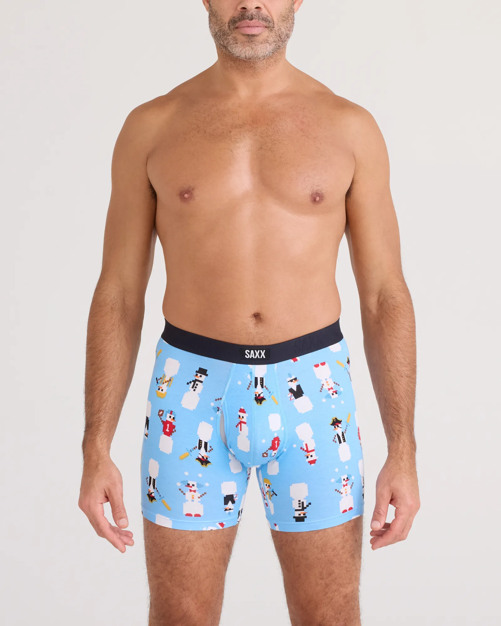 Saxx Vibe Xtra Boxer Brief Fly 2 Pack - Frosty the Gamer Black sold by Boutique with Grace product image thumbnail 2