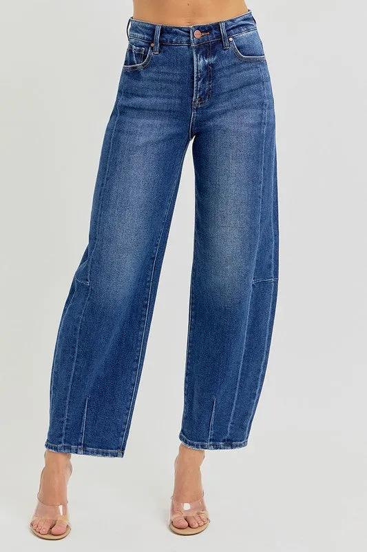 Risen High Barrel Jeans - Dark sold by Boutique with Grace product image thumbnail 3