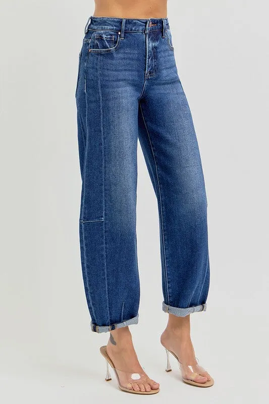 Risen High Barrel Jeans - Dark sold by Boutique with Grace product image thumbnail 4